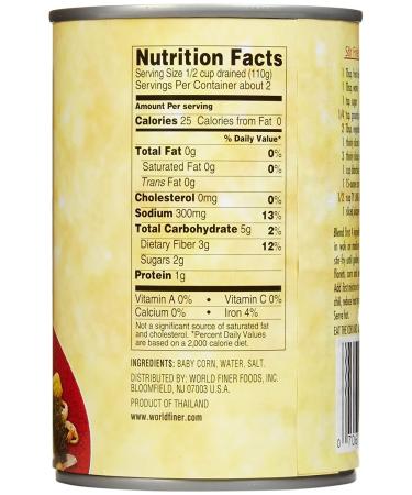 Reese Baby Corn/Tin - 15 oz | Delicious Canned Baby Corn | Convenient & Easy to Prepare - Buy Online on GoSupps.com