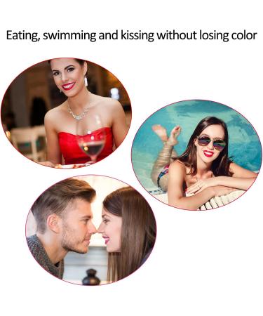  Erinde Erinde 6 Pcs Natural Lipsticks Lip Glosses and Clear Lip Gloss Spots for Women Long Lasting Waterproof - Buy Online on GoSupps.com