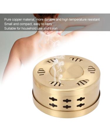 Portable Copper Moxa Box - Pure Copper Moxibustion Therapy for Home & Salon | Good Thermal Conductivity - Buy Online on GoSupps.com