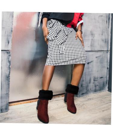 Kisangel 3 Pairs Fluffy Leg Warmer Boot Covers - Wool & Acrylic Thermal Socks for Women - Stylish Fur Boot Cuffs - Buy Online on GoSupps.com