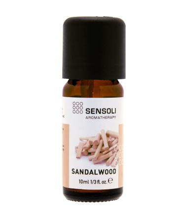 Sensoli Sandalwood Essential Oil 10ml - Pure and Natural Essential Oil for Aromatherapy and Diffusers