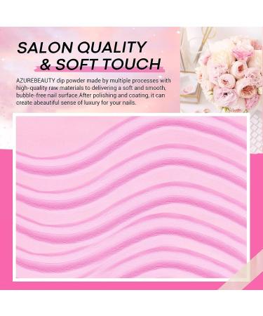 AZUREBEAUTY Pink Dip Powder Nail Set - 6 Color Cherry Blossom Kit for French Manicure - Matte & Glossy Shades - No Lamp Needed - Buy Online on GoSupps.com