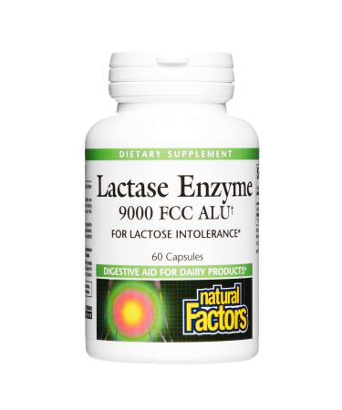 Natural Factors Lactase Enzyme 9000 FCC ALU 60 Capsules