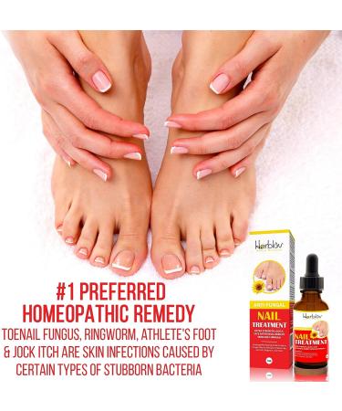 Natural Nail & Toenail Repair Treatment - Extra Strength Drops for Nails, Athlete's Feet, Jock Itch, Ringworm & Skin Rash - USA Made - Buy Online on GoSupps.com