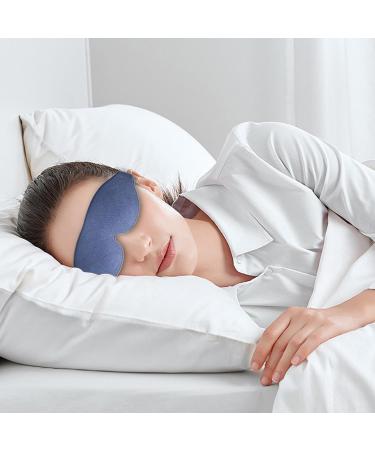 Buy Adjustable Blackout Eye Mask for Side Sleepers - Perfect Travel Sleep Aid & Meditation Blindfold - Cozy Sleep Mask in Blue - Buy Online on GoSupps.com