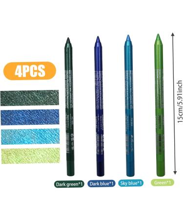Naisicatar 4Pcs Eyeliner Pencil 4 Colors Smudgeproof Pearl Long Lasting Glitter Eyeliner 85g Waterproof Makeup Eyeliner Eyeshadow Pencil Style 2 - Buy Online on GoSupps.com