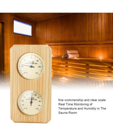 Buy 2-in-1 Sauna Thermometer & Hygrometer - Premium Wood & Copper Design for Bathroom | International Shipping - Buy Online on GoSupps.com