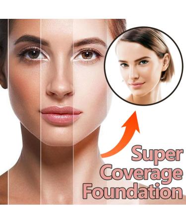 Super Cover Foundation with Buffing Brush Long Lasting Lightweight Foundation Concealer Hydrating Liquid Foundation Correcting Face Foundation - Buy Online on GoSupps.com