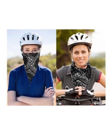 Buy Awaytr Elastic Flower Pattern Hair Bands - Chiffon Headscarves & Clips (3 Pack Cashew) | International Shipping Available - Buy Online on GoSupps.com