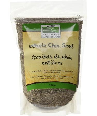 Now Foods Whole White Chia Seed 500g White Chia seeds 500 g (Pack of 1)