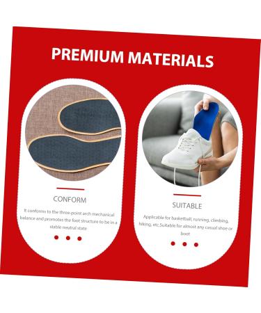 FOMIYES 3 Pairs Orthotic Insoles for Women & Men - Heel Inserts Running Shoe Insoles Comfortable Disposable Foot Support - Buy Online on GoSupps.com