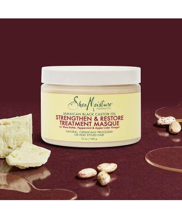 SheaMoisture Jamaican Black Castor Oil Treatment Masque 11.5oz - Paraben Free Hair Mask for Dry Hair - 12 Fl Oz - Buy Online on GoSupps.com