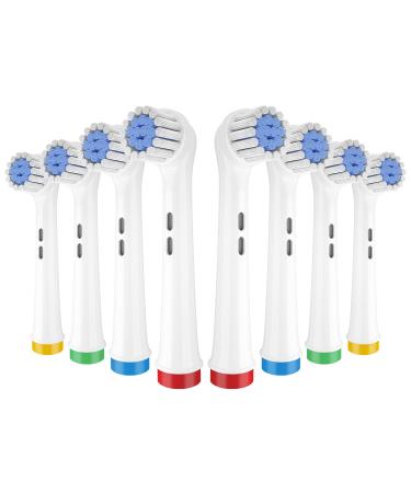 BICUMY 8 Brush Heads for Oral B  Soft Extra Thin Precision Across Action Clean Replacement Electric Toothbrush Bristles for Sensitive Gum and Teeth