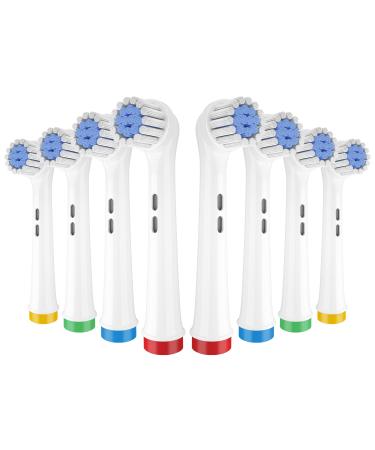 BICUMY 8 Brush Heads for Oral B  Soft Extra Thin Precision Across Action Clean Replacement Electric Toothbrush Bristles for Sensitive Gum and Teeth