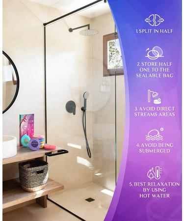 POPCHOSE Shower Steamers Aromatherapy 8 Pack - Bath Bomb Tablets for Self Care & SPA Relaxation - Perfect Stocking Stuffers and Gifts for Women, Mom - Lavender, Menthol, Eucalyptus, Peppermint Scents - Buy Online on GoSupps.com