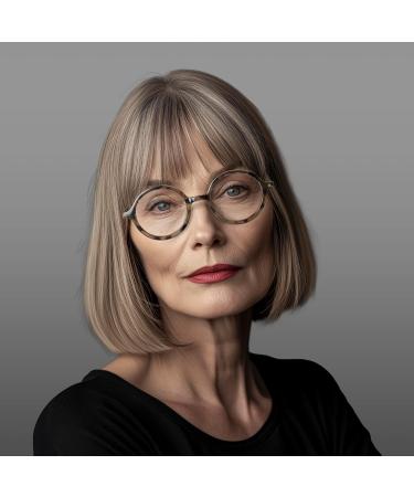 London Mole Glasses - Stylish Round Reading Glasses for Men & Women | Cool Unisex Design | Spring Hinges | Gray Tortoise 2.0x - Buy Online on GoSupps.com
