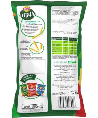 Lay's Fritelle Avec Sa Forme Originale De Frite Fritelle Go t Nature 80 g (Lot de 4) - Buy Online on GoSupps.com