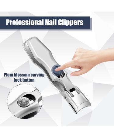 Buy German Nail Clippers for Men | Ultra Sharp Stainless Steel | 2024 Professional Catcher Design for Thick Toenails - Buy Online on GoSupps.com