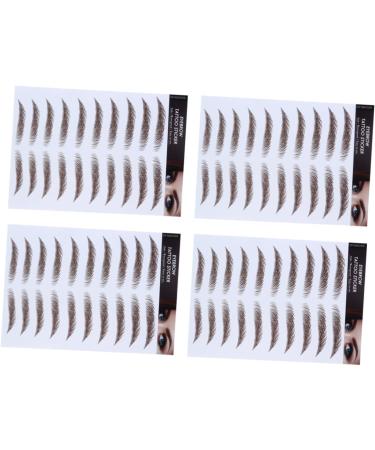 FOMIYES 20 Pcs Eyebrow Stickers Black Stickers Hair-like Authentic Eyebrows Water Transfer Eyebrow Sticker - Buy Online on GoSupps.com