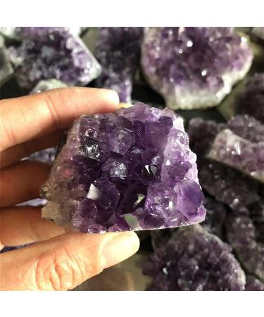 Amethyst Rough Stone Small Size feng Shui Purple Crystal Cluster Quartz Amethyst Cluster gifte 1pcs 40-60mm - Buy Online on GoSupps.com