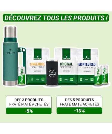 Yerba Mate Organic Detox Mate 500G | The Detox or Slimming Herbal Tea | Fat Burning Effect | Little Bitterness | Ideal for Hy - Buy Online on GoSupps.com