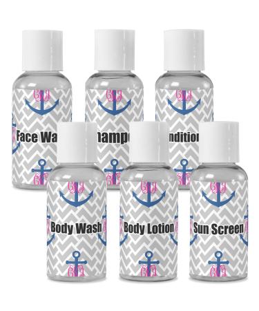 YouCustomizeIt Personalized Monogram Anchor Travel Bottles
