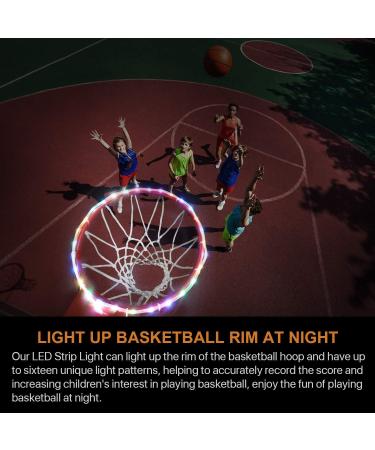 Waybelive LED Basketball Hoop Lights - Remote Control, 16 Color Change, Waterproof & Super Bright for Night Play Outdoors - Perfect Gift for Kids - Buy Online on GoSupps.com
