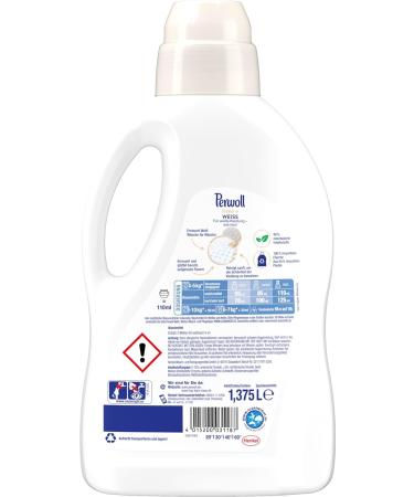 Perwoll Renew White (8 x 25 Washes) White Laundry Detergent Mild Detergent Strengthens Fibres and Improves Colour Intensity - Buy Online on GoSupps.com
