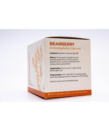 Tonika Tea - Bearberry Tea for Urinary Infection & Kidney Stone Prevention - Uva Ursi Tea with 25 Tea Bags - Buy Online on GoSupps.com