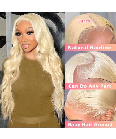 JGMI 613 Blonde Body Wave 13x6 Lace Front Wig 26 Inch - 12A Human Hair, HD Transparent Lace, Pre Plucked with Baby Hair - 150% Density - Buy Online on GoSupps.com