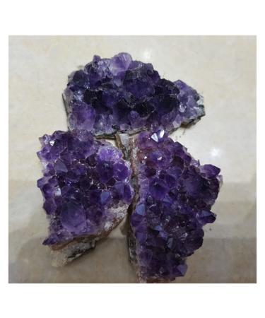 Natural Crystal Rough Natural Crystal Rough Natural Raw Amethyst Quartz Purple Crystal Cluster Stones Specimen Home Decoration Crafts Decoration Ornament (Size : 90-110g) (Size : 90-110g)