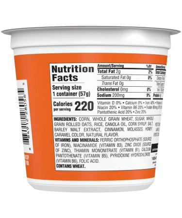 Post Honey Bunches of Oats Honey Roasted Cereal Cups - Whole Grain, Low Fat, 12-Pack (2.1 oz) - Buy Online on GoSupps.com