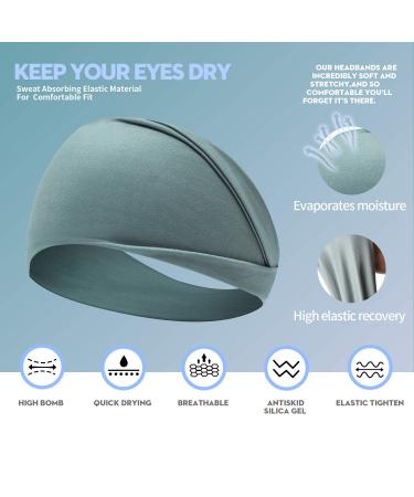 8 Pack Women's Yoga Headbands - Sweat Bands for Sports & Workouts - Buy Online on GoSupps.com