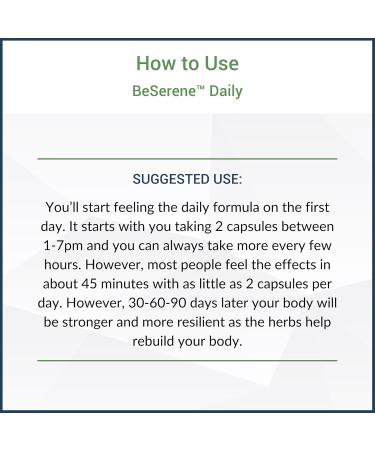 Healthy Gut BeSerene Daily | Cortisol & Stress Support | Supports Your Sleep and Adrenals | 30 Servings - Buy Online on GoSupps.com