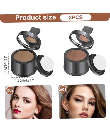 2Pcs Windproof & Sweatproof Hairline Powder for Women & Wen Natural Stain-Proof Hair Loss Concealer Hairline Powder Coffee & Light Coffee Beauty Products Coffee Light Coffee - Buy Online on GoSupps.com
