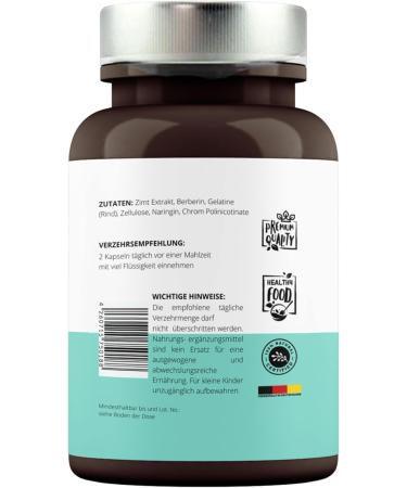 Premium Berber Capsules - High Dose with Cinnamon Extract & Chromium for Blood Sugar Support & Metabolism Boost | Vitamin Fox - Buy Online on GoSupps.com