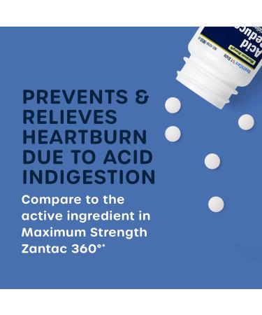 HealthCareAisle Famotidine 20mg 90 Tablets - Maximum Strength Acid Reducer for Heartburn Relief - Buy Online on GoSupps.com