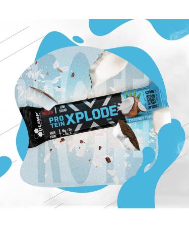 Olimp Protein Xplode Bar 25x40g Coconut - Buy Online on GoSupps.com
