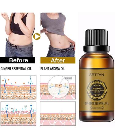 Lovilds Lymph Drainage Ginger Oil - Abdominal & Body Massage Essential Oil (4PC) for Natural Slimming & Detox - Buy Online on GoSupps.com