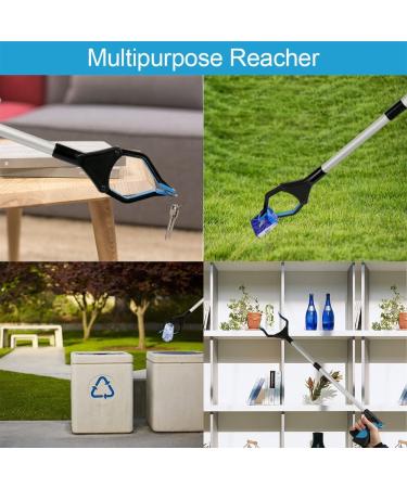 Reacher Grabber Tool  32" Grabbers for Elderly  Lightweight Extra Long Handy Trash Claw Grabber  Reaching Assist Tool for Trash Pick Up  Nabber  Litter Picker  Arm Extension (Blue) - Buy Online on GoSupps.com