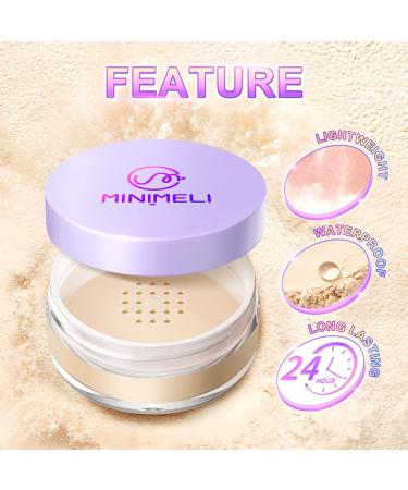 Matte Loose Powder Makeup - Poreless Face Setting Powder Shine Control Natural Silky Matte Finish Lightweight Flawless Make Up 0.35Oz (#01 IVORY) - International Shipping Available - Buy Online on GoSupps.com