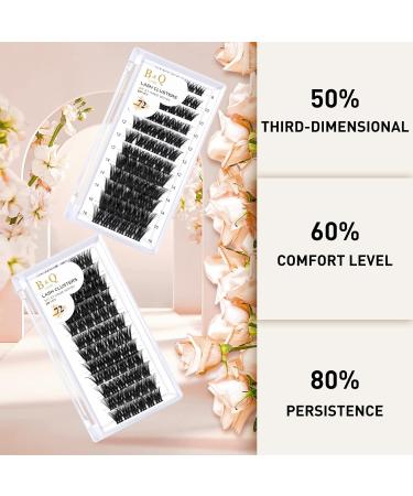 Shop BQ Lash Colored Eyelash Clusters - DIY Extension Kits | B26 D-16mm Black Lashes for Home Use - Buy Online on GoSupps.com