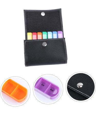 FRCOLOR 7-Day Travel Medicine Kit - Portable Leather Organizer for Daily Medication | Luggage Friendly Travel Gear - Buy Online on GoSupps.com