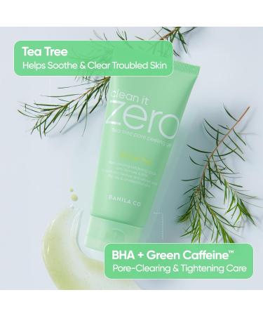 BANILA CO Clean It Zero Tea Tree Pore Peeling Gel | Facial Polish & Vegan Exfoliating Gel for Oily Acne-Prone Skin | Gentle Scrub with BHA & Tea Tree for Smooth Texture & Clear Pores(120ml/4.05fl.oz) 02 Tea Tree - Buy Online on GoSupps.com