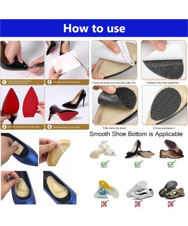 Red High Heel Silicone Shoe Sole Protectors - Non-Slip Bottom Covers for Women - Buy Online on GoSupps.com