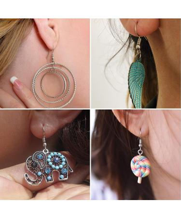 600pcs Stainless Steel Earring Hooks French Ear Wire Kit with Silicone Backs & Jump Rings - Buy Online on GoSupps.com