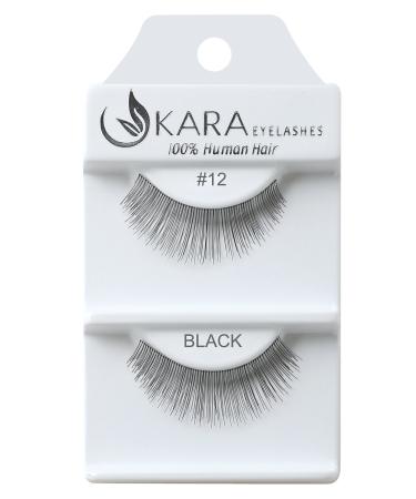 Kara Beauty Human Hair Eyelashes - 12 (Pack of 12) 012