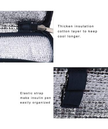 Portable Insulin Cooler Case for Diabetics - Medical Organizer for Travel - Insulated in Navy Blue - Buy Online on GoSupps.com