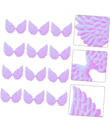 Operitacx 12pcs Small Wing Decorative Patches Wings for Diy Crafts Tiara Crown Purple Cloth 3d Christmas Tree Purple 12.50X7.00X0.10CM - Buy Online on GoSupps.com