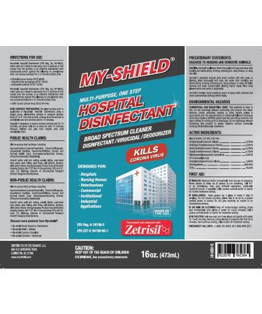 Buy Hospital Disinfectant 16oz Bottle | Fast International Shipping & Effective Germ Protection - Buy Online on GoSupps.com